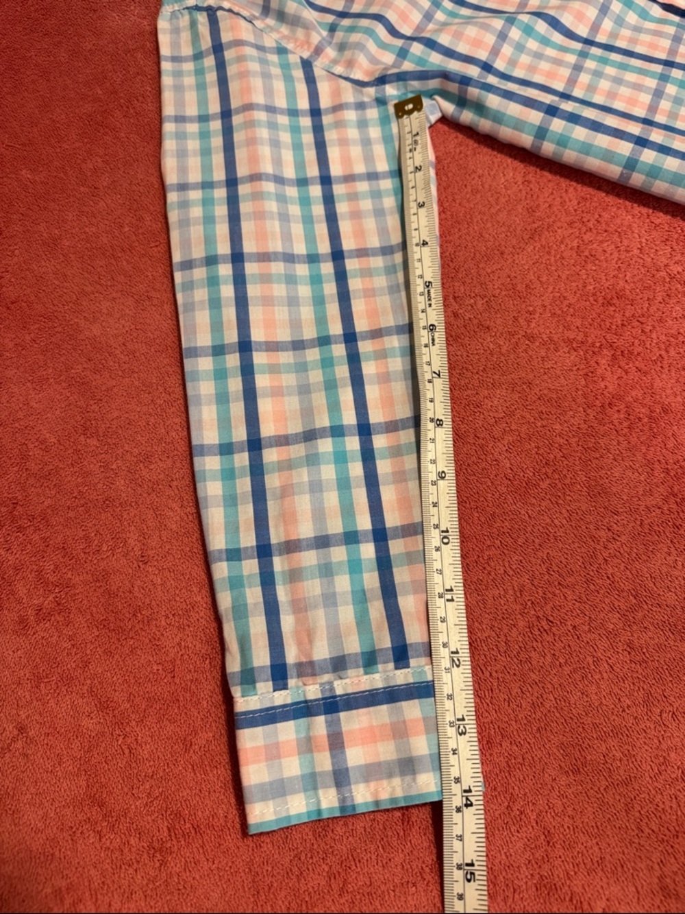 Nautica Boys Plaid Button-Down Shirt in Blue & Pink - Picture 9 of 10